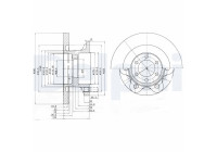 DISQUE DE FREIN UNITAIRE BG9722 Delphi
