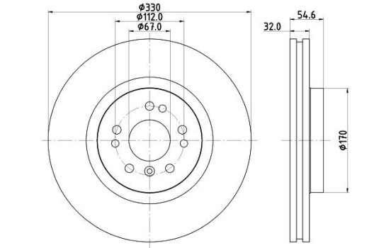 disques de frein 8DD 355 128-581 Hella
