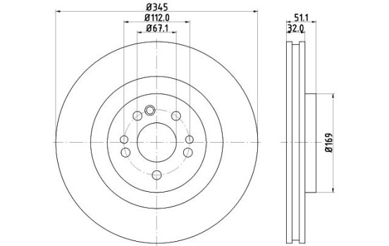 disques de frein 8DD 355 129-741 Hella