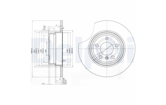 JEU DE 2 DISQUES DE FREIN BG3629 Delphi