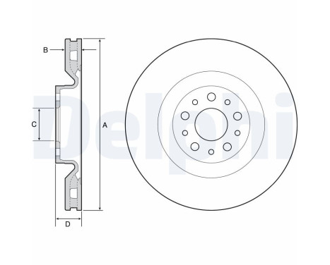 JEU DE 2 DISQUES DE FREIN BG4556 Delphi