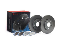 KIT DE PLAQUETTES DE DISQUE VE KT 08 018 Brembo