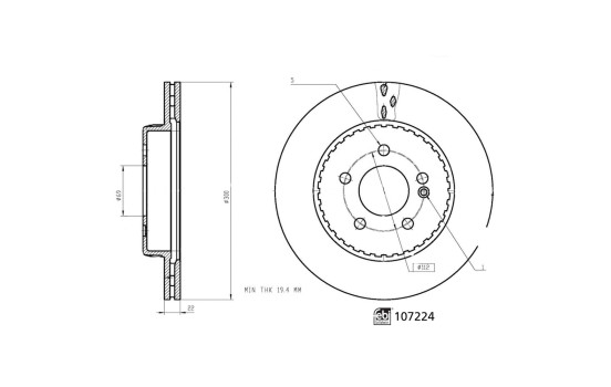 Offre combinée disques et plaquettes de frein febi, Image 6