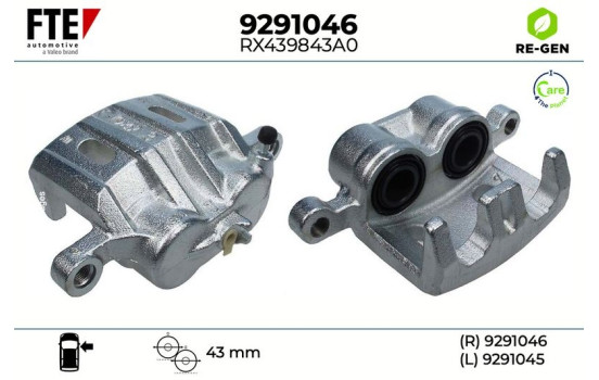 Etrier de frein 9291046 FTE