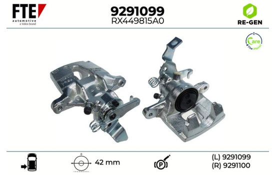 Etrier de frein 9291099 FTE