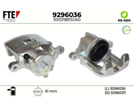 Étrier de frein 9296036 FTE