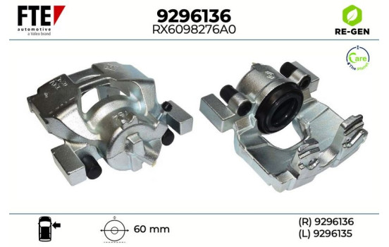 Étrier de frein 9296136 FTE
