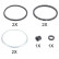 Kit de réparation, étrier de frein 53074 ABS