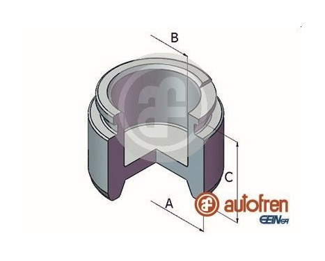Piston, étrier de frein