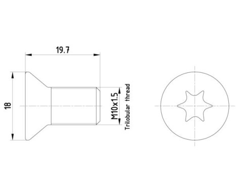 Vis, disque de frein
