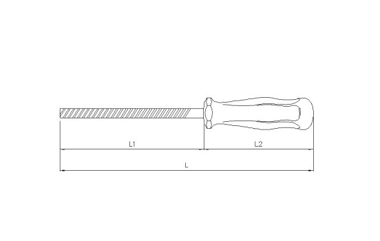 Lime pour étrier de frein 8", Image 2