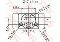Cylindre de roue BWA130 TRW