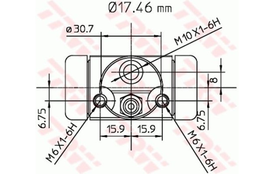 Cylindre de roue BWA130 TRW