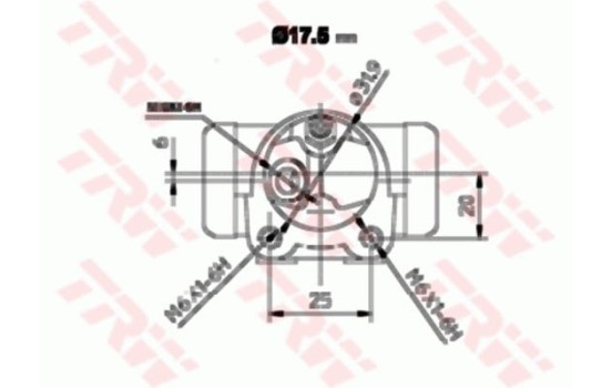 Cylindre de roue BWC152 TRW, Image 2