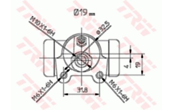 Cylindre de roue BWD183 TRW, Image 2