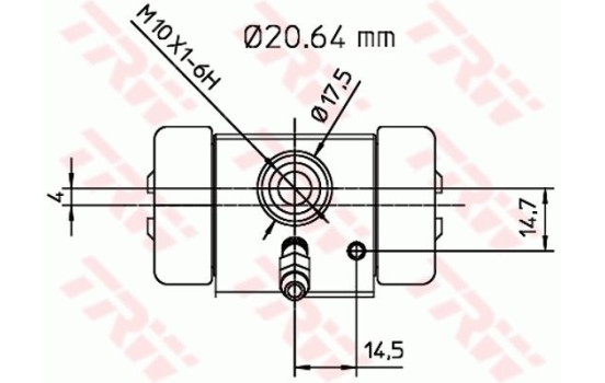 Cylindre de roue BWF113 TRW, Image 2