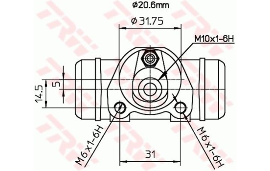 Cylindre de roue BWF136 TRW, Image 2