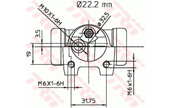 Cylindre de roue BWH135 TRW, Image 2