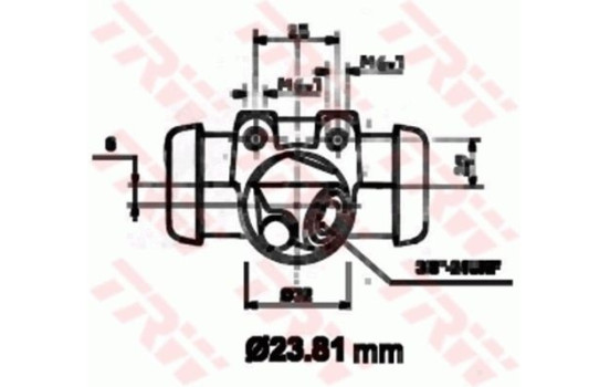 Cylindre de roue BWK117 TRW, Image 2