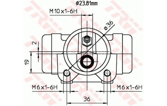 Cylindre de roue BWK225 TRW, Image 2