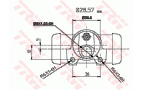 Cylindre de roue BWN128 TRW, Image 2