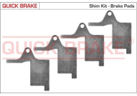 Feuille anti-grincement, garniture de frein (plaque arrière)