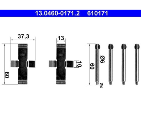 Kit d'accessoires, plaquette de frein à disque