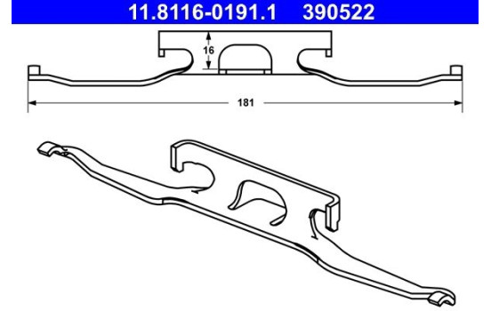 Ressort, étrier de frein