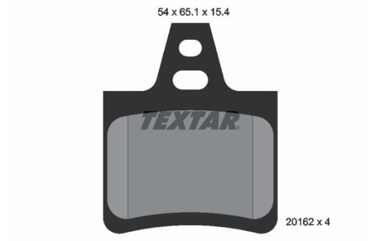 Jeu de plaquettes de frein 2016203 Textar, Image 2