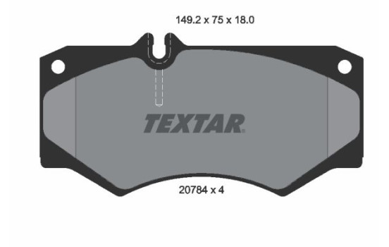 Jeu de plaquettes de frein 2078401 Textar, Image 2