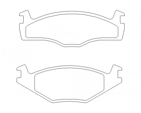 Jeu de plaquettes de frein 2088707 Textar