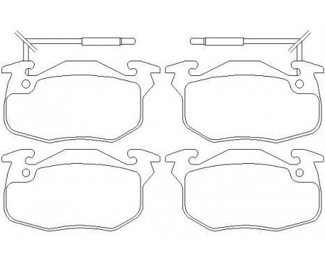 Jeu de plaquettes de frein 2090506 Textar
