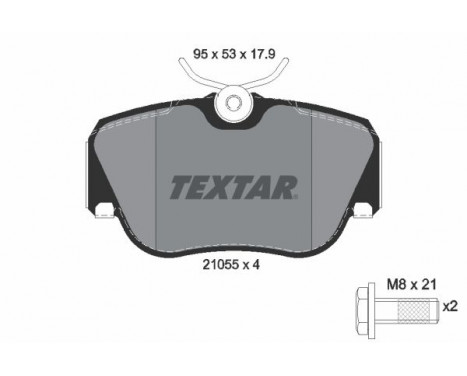 Jeu de plaquettes de frein 2105503 Textar, Image 2