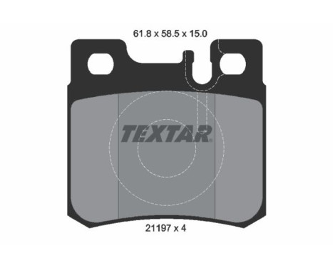 Jeu de plaquettes de frein 2119701 Textar, Image 2