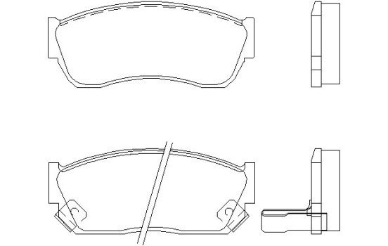 Jeu de plaquettes de frein 2133301 Textar