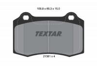 Jeu de plaquettes de frein 2138102 Textar