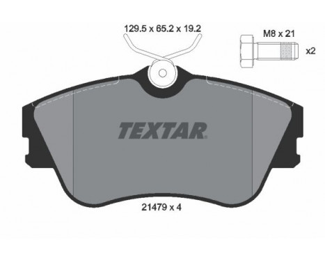 Jeu de plaquettes de frein 2147902 Textar, Image 2