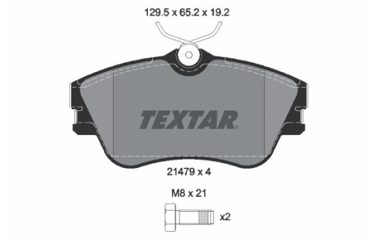 Jeu de plaquettes de frein 2147902 Textar, Image 2
