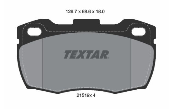 Jeu de plaquettes de frein 2151901 Textar, Image 2