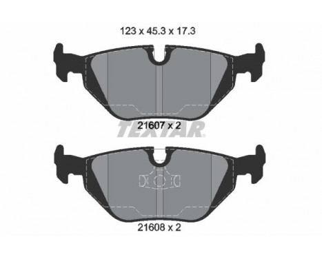 Jeu de plaquettes de frein 2160702 Textar, Image 2