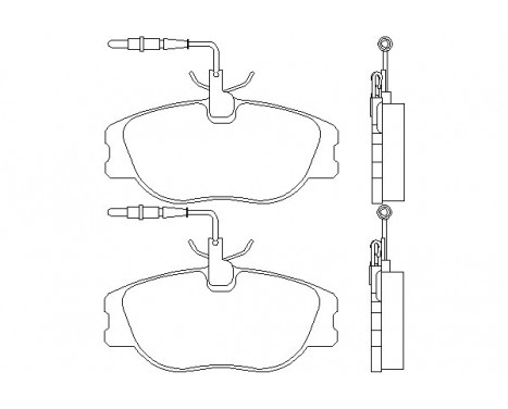 Jeu de plaquettes de frein 2180101 Textar