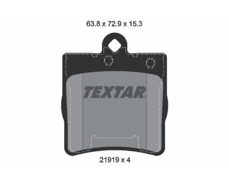 Jeu de plaquettes de frein 2191901 Textar, Image 2