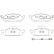 Jeu de plaquettes de frein 2319303 Textar
