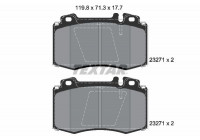 Jeu de plaquettes de frein 2327181 Textar