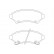 Jeu de plaquettes de frein 2335801 Textar