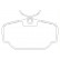 Jeu de plaquettes de frein 2345801 Textar