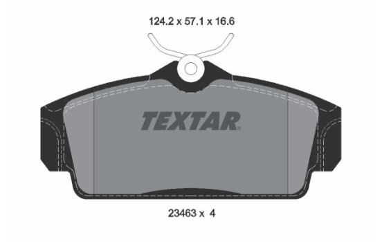 Jeu de plaquettes de frein 2346302 Textar, Image 2