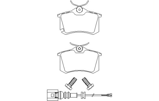 Jeu de plaquettes de frein 2382301 Textar