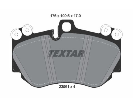 Jeu de plaquettes de frein 2396101 Textar, Image 2