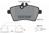 Jeu de plaquettes de frein 2407702 Textar